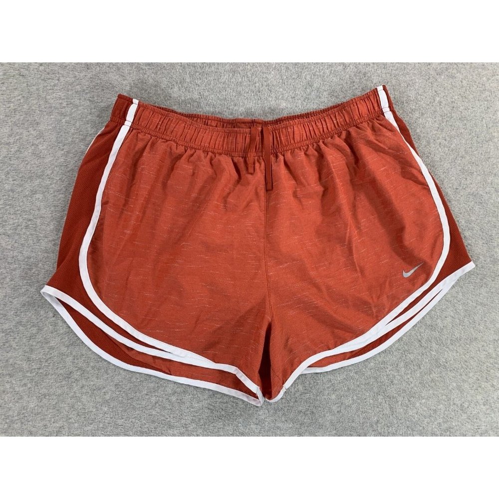 Nike Women's Athletic Shorts in Red and White